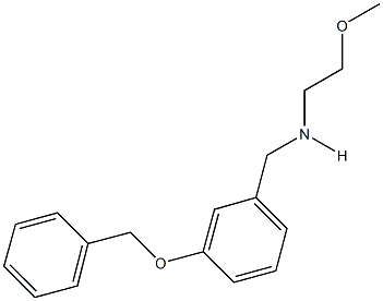 N-[3-(benzyloxy)benzyl]-N-(2-methoxyethyl)amine Structure