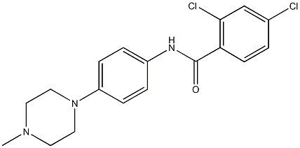 2,4-dichloro-N-[4-(4-methyl-1-piperazinyl)phenyl]benzamide|