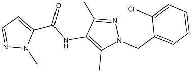 N-[1-(2-chlorobenzyl)-3,5-dimethyl-1H-pyrazol-4-yl]-1-methyl-1H-pyrazole-5-carboxamide