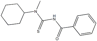 N'-benzoyl-N-cyclohexyl-N-methylthiourea Structure