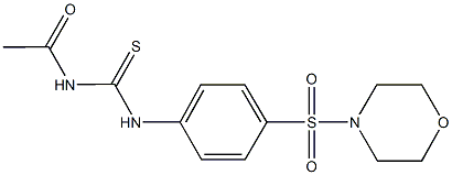 N-acetyl-N'-[4-(4-morpholinylsulfonyl)phenyl]thiourea Structure