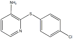2-[(4-chlorophenyl)sulfanyl]-3-pyridinylamine,,结构式