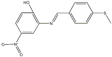 4-nitro-2-{[4-(methylsulfanyl)benzylidene]amino}phenol