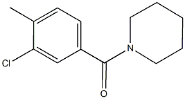 1-(3-chloro-4-methylbenzoyl)piperidine,,结构式