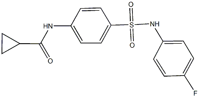 N-{4-[(4-fluoroanilino)sulfonyl]phenyl}cyclopropanecarboxamide