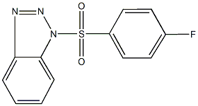 1-[(4-fluorophenyl)sulfonyl]-1H-1,2,3-benzotriazole,,结构式