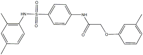 N-{4-[(2,4-dimethylanilino)sulfonyl]phenyl}-2-(3-methylphenoxy)acetamide Structure