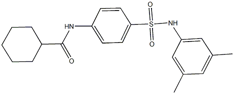 N-{4-[(3,5-dimethylanilino)sulfonyl]phenyl}cyclohexanecarboxamide Structure