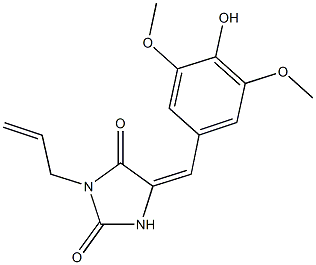 3-allyl-5-(4-hydroxy-3,5-dimethoxybenzylidene)-2,4-imidazolidinedione|