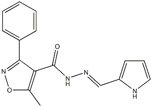 5-methyl-3-phenyl-N'-(1H-pyrrol-2-ylmethylene)-4-isoxazolecarbohydrazide|