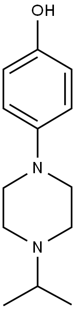 4-(4-isopropyl-1-piperazinyl)phenol,,结构式