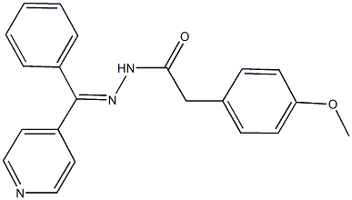 2-(4-methoxyphenyl)-N'-[phenyl(4-pyridinyl)methylene]acetohydrazide Structure