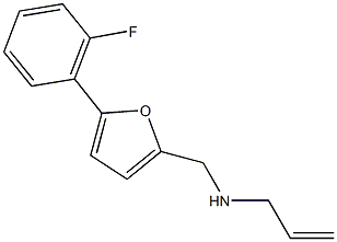 N-allyl-N-{[5-(2-fluorophenyl)-2-furyl]methyl}amine Struktur