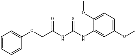 N-(2,5-dimethoxyphenyl)-N'-(phenoxyacetyl)thiourea Structure