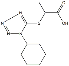  2-[(1-cyclohexyl-1H-tetraazol-5-yl)sulfanyl]propanoic acid