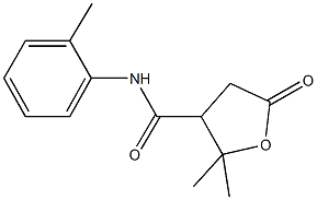 2,2-dimethyl-N-(2-methylphenyl)-5-oxotetrahydro-3-furancarboxamide