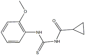 N-(cyclopropylcarbonyl)-N'-(2-methoxyphenyl)thiourea,,结构式