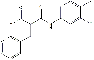 N-(3-chloro-4-methylphenyl)-2-oxo-2H-chromene-3-carboxamide Structure