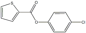 4-chlorophenyl 2-thiophenecarboxylate,,结构式