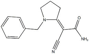  2-(1-benzyl-2-pyrrolidinylidene)-2-cyanoacetamide