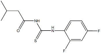 N-(2,4-difluorophenyl)-N'-(3-methylbutanoyl)thiourea