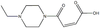 4-(4-ethyl-1-piperazinyl)-4-oxo-2-butenoic acid Struktur