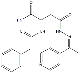 2-(3-benzyl-6-oxo-1,4,5,6-tetrahydro-1,2,4-triazin-5-yl)-N'-[1-(4-pyridinyl)ethylidene]acetohydrazide