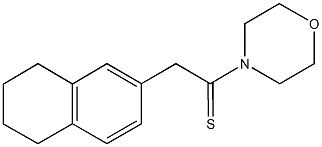 4-[2-(5,6,7,8-tetrahydro-2-naphthalenyl)ethanethioyl]morpholine Structure