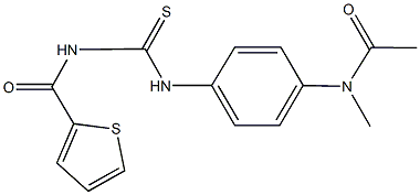 N-methyl-N-[4-({[(2-thienylcarbonyl)amino]carbothioyl}amino)phenyl]acetamide