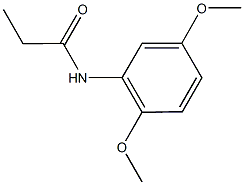 N-(2,5-dimethoxyphenyl)propanamide 结构式