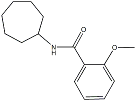 N-cycloheptyl-2-methoxybenzamide 结构式