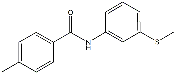 4-methyl-N-[3-(methylsulfanyl)phenyl]benzamide