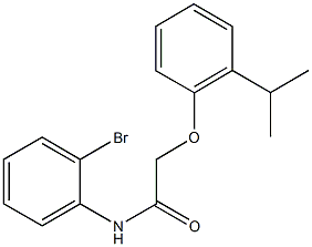  N-(2-bromophenyl)-2-(2-isopropylphenoxy)acetamide