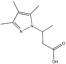 3-(3,4,5-trimethyl-1H-pyrazol-1-yl)butanoic acid Structure