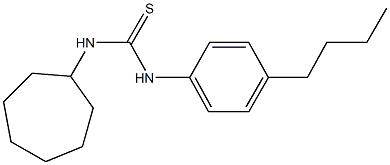  N-(4-butylphenyl)-N'-cycloheptylthiourea