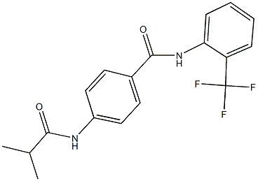 4-(isobutyrylamino)-N-[2-(trifluoromethyl)phenyl]benzamide 结构式