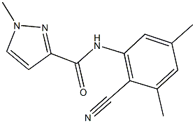 N-(2-cyano-3,5-dimethylphenyl)-1-methyl-1H-pyrazole-3-carboxamide Structure