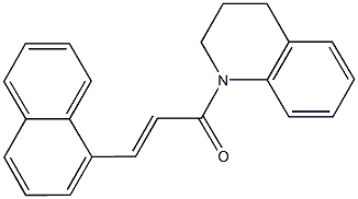 1-[(2E)-3-(1-naphthyl)-2-propenoyl]-1,2,3,4-tetrahydroquinoline Struktur
