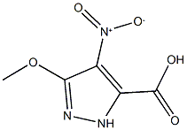 4-nitro-3-methoxy-1H-pyrazole-5-carboxylic acid,,结构式