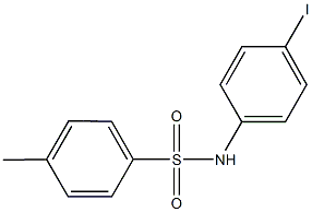 N-(4-ヨードフェニル)-p-トルエンスルホンアミド 化学構造式