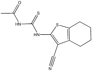 N-acetyl-N'-(3-cyano-4,5,6,7-tetrahydro-1-benzothien-2-yl)thiourea