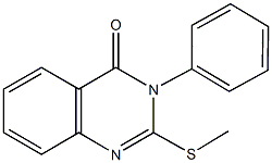 2-(methylsulfanyl)-3-phenyl-4(3H)-quinazolinone,,结构式
