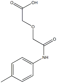 [2-oxo-2-(4-toluidino)ethoxy]acetic acid Structure