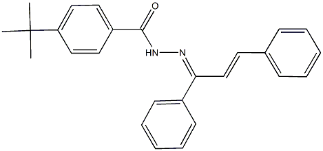 4-tert-butyl-N'-(1,3-diphenyl-2-propenylidene)benzohydrazide|