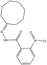 N'-cyclooctylidene-2-nitrobenzohydrazide,,结构式