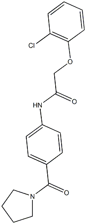 2-(2-chlorophenoxy)-N-[4-(1-pyrrolidinylcarbonyl)phenyl]acetamide