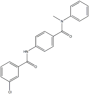 3-chloro-N-{4-[(methylanilino)carbonyl]phenyl}benzamide