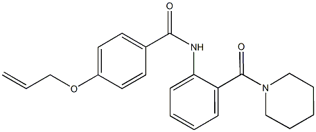 4-(allyloxy)-N-[2-(1-piperidinylcarbonyl)phenyl]benzamide Structure