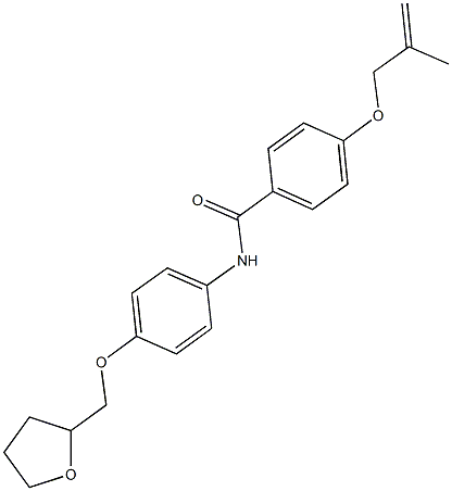 4-[(2-methyl-2-propenyl)oxy]-N-[4-(tetrahydro-2-furanylmethoxy)phenyl]benzamide Structure