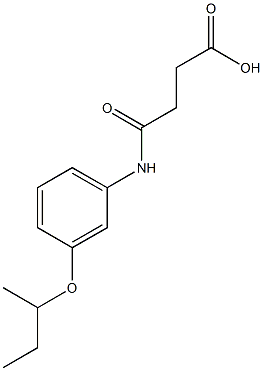 4-[3-(sec-butoxy)anilino]-4-oxobutanoic acid,,结构式